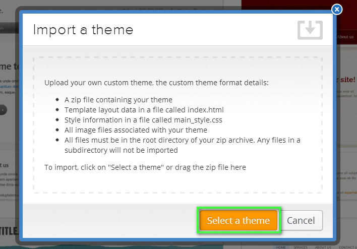 Import Theme